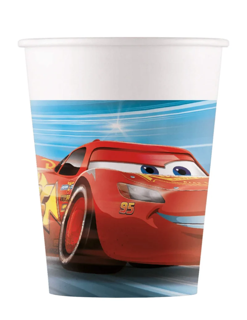 8 Pappbecher Cars™ 200 ml
