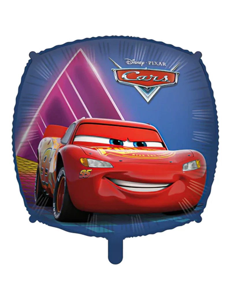 Quadratischer Cars™ Folienballon 46 cm