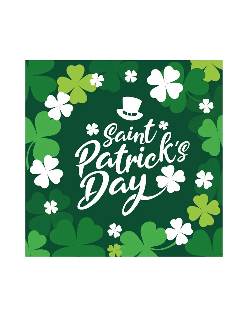 12 St. Patrick's Day Servietten 16 x 16 cm