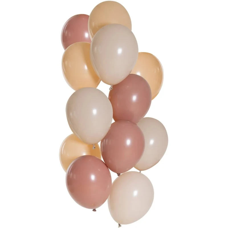 Farbige Luftballons, Set „Blush Crush“, 33 cm, 12 Stück