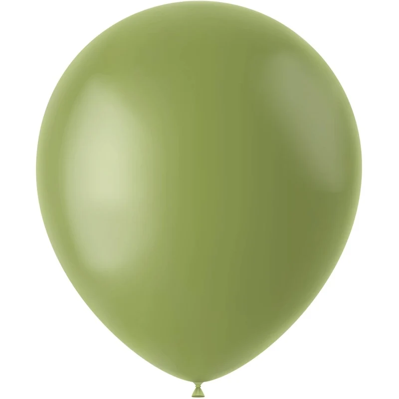 Grüne Luftballons Olive 33 cm, 10 Stück
