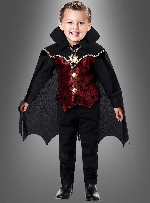 Edler Dracula Kostüm für Kinder