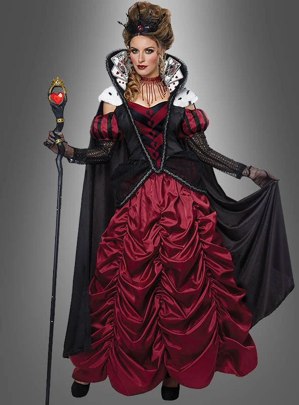 Herzkönigin Kostüm Ballkleid Deluxe