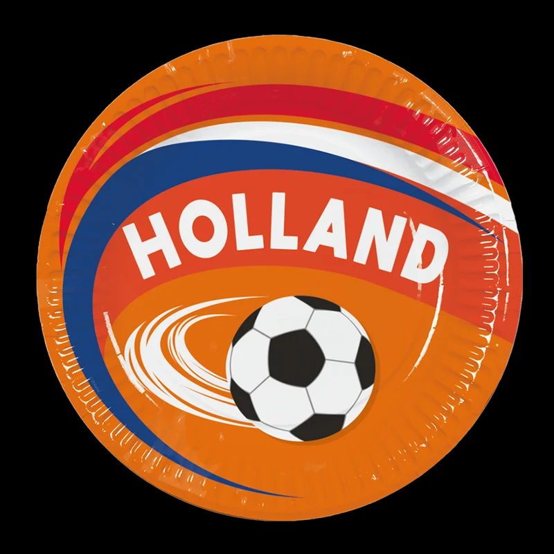 Papieren bordjes Holland - 8 stuks - 23cm