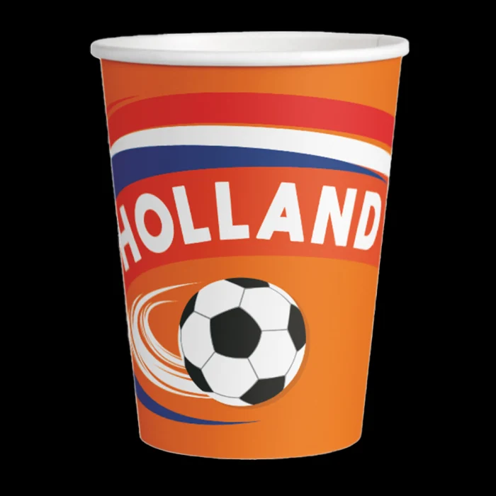 Papieren bekers Holland - 8 stuks