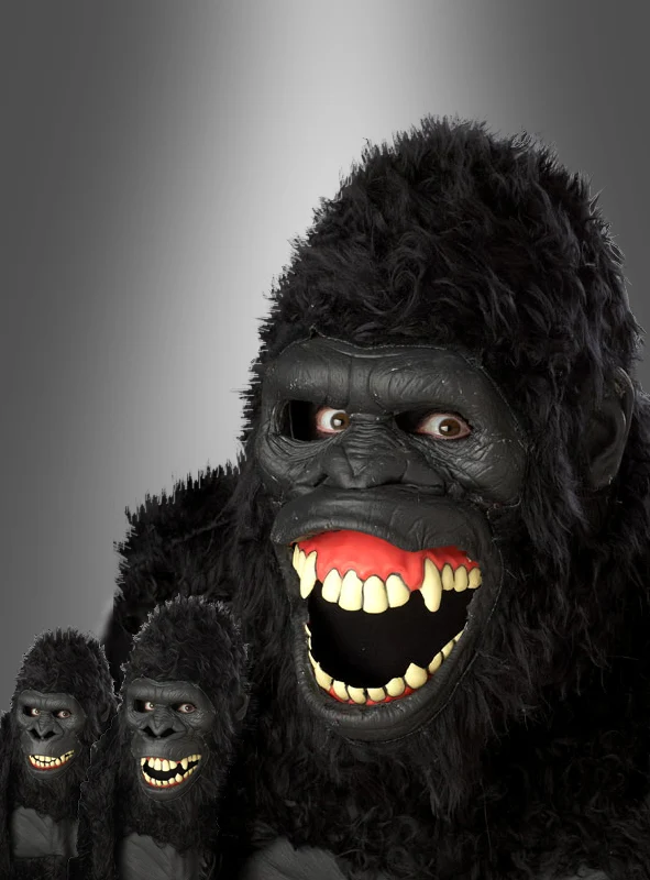 Gorilla Maske beweglich Ani-Motion
