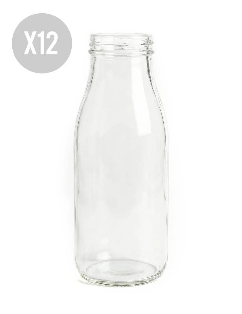 12 Candy Bar Fläschchen aus Glas