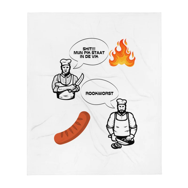 Rookworst Fleece deken