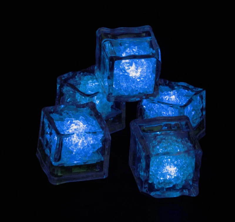LED ijsblokjes - Blauw (12 stuks)