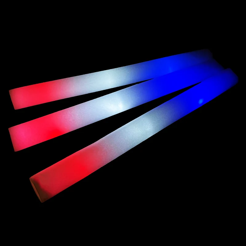 LED Foam Sticks Rood/Wit/Blauw