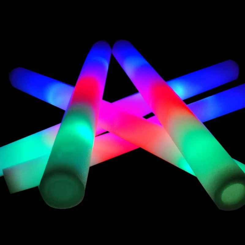 LED Foam Sticks Multicolor (10 stuks)