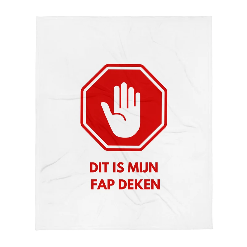 Dit Is Mijn Fapdeken Fleece deken