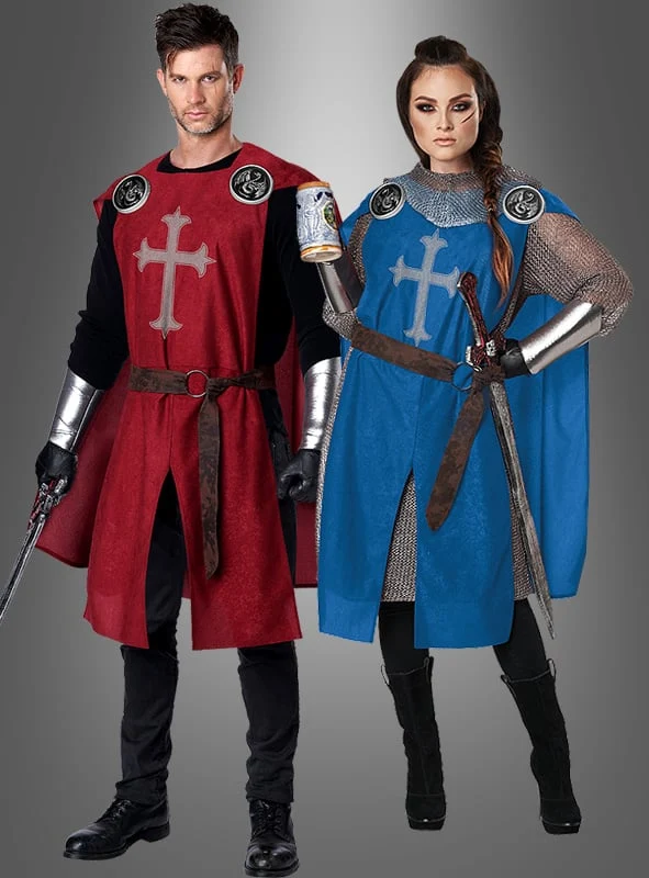 Kreuzritter Wappenrock Kostüm Unisex