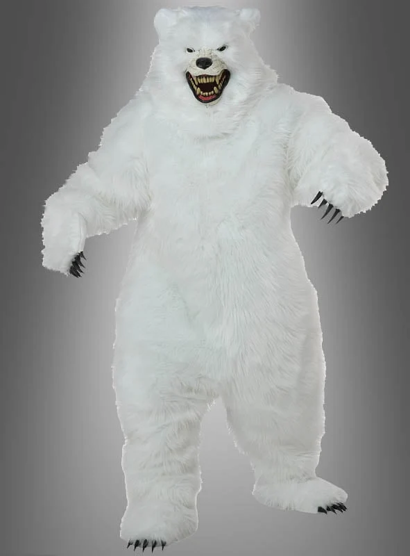 Eisbär Kostüm Deluxe lebensecht weiß