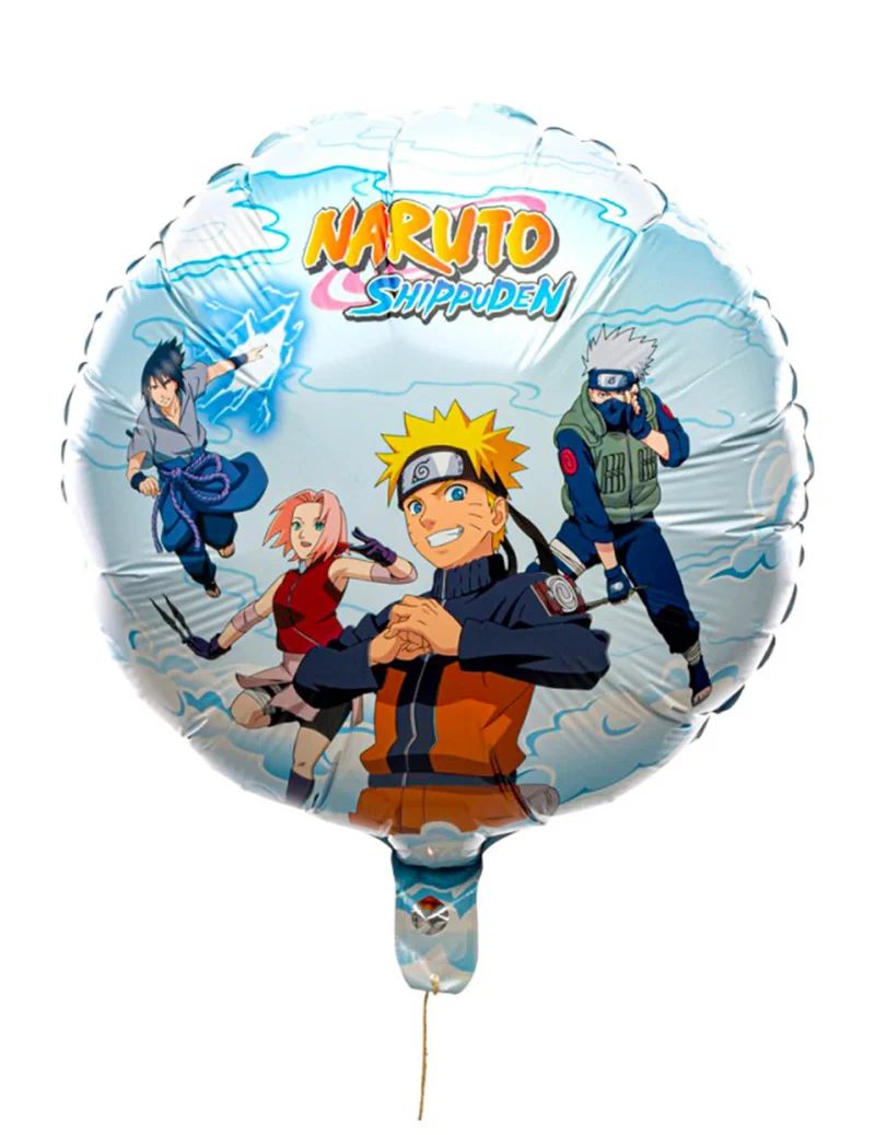Rundballon aus Aluminium Naruto Shippuden™ 43 cm