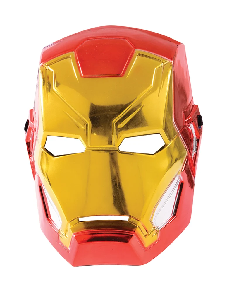 Iron Man Metallic Kinder Maske
