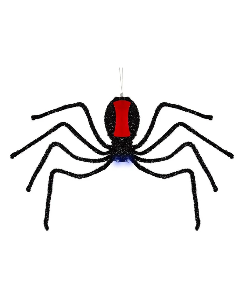 Sich Abseilende Schwarze Witwe Halloween Animatronic 58cm