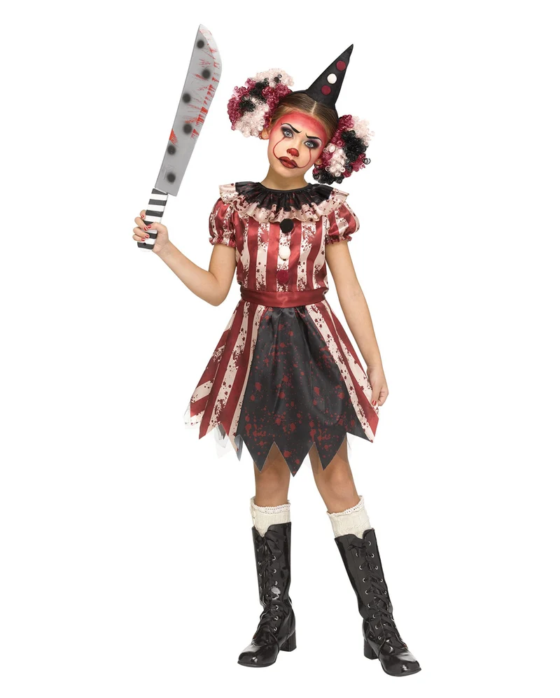 Splatter Harlequin Mädchen Kostüm