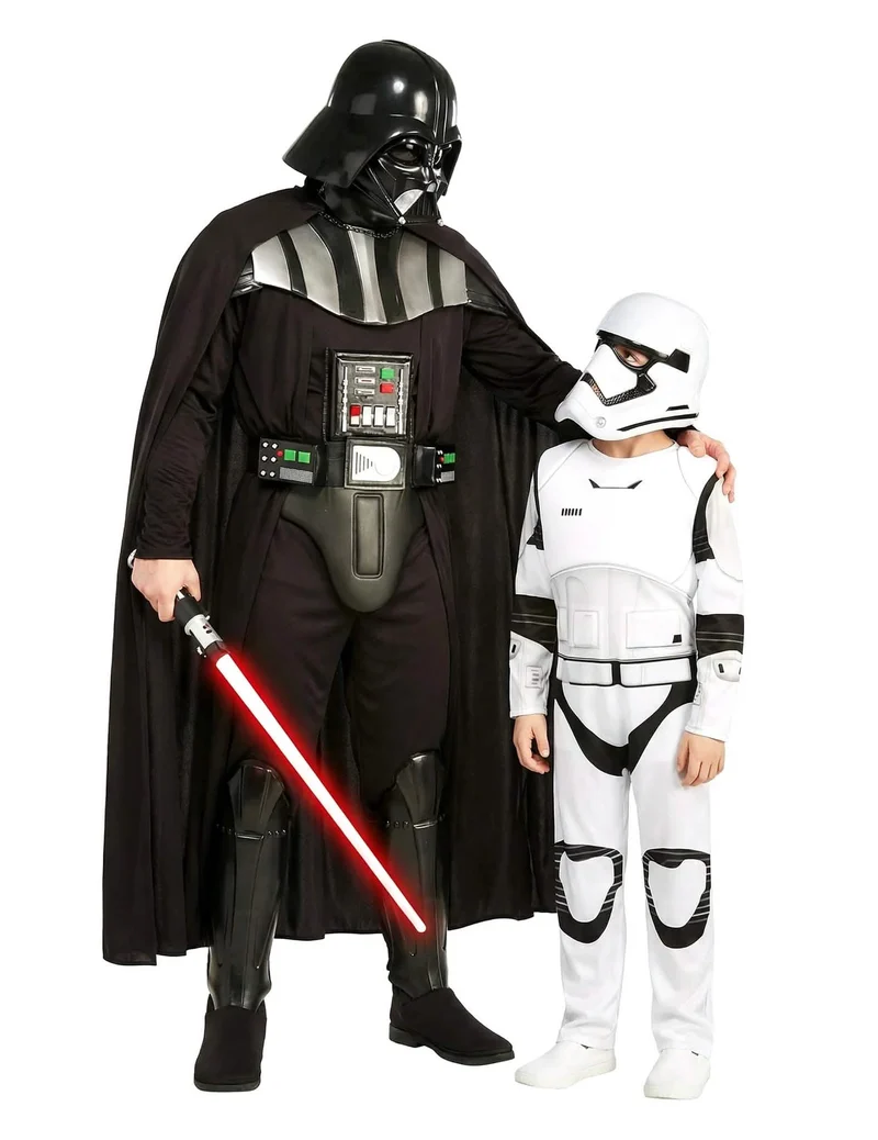 Darth Vader™ und Stormtrooper™ Partnerkostüm für Eltern und Kind