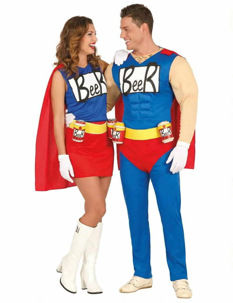 Beerman und Beerwoman Paarkostüm für Erwachsene
