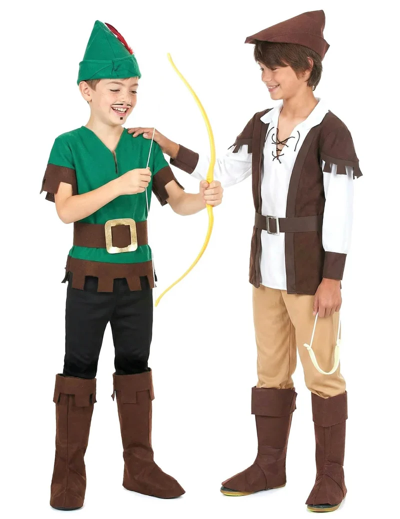 Waldräuber-Partnerkostüm für Kinder