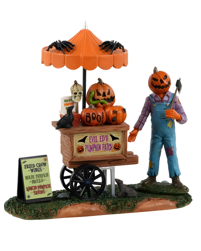 Lemax Spooky Town - Kürbis Farmer mit Verkaufsstand