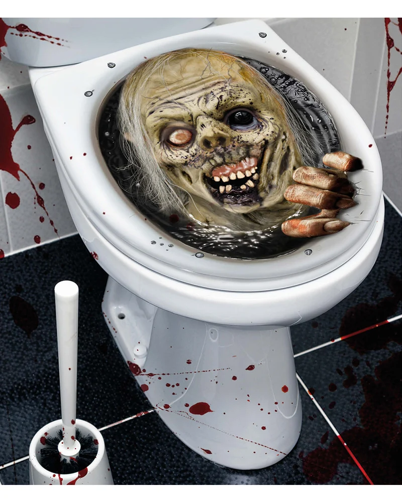Fieser Zombie WC-Deckel Sticker