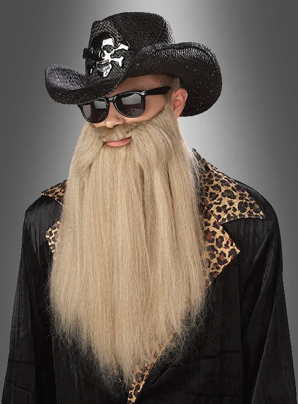 Vollbart blond für Rocker und Biker