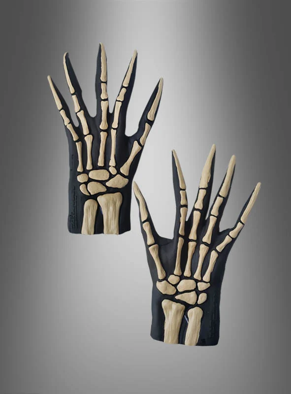 3D Skeletthandschuhe mit Knochen aus Latex