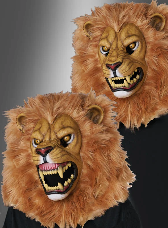 Löwe Maske Ani Motion bewegliches Maul