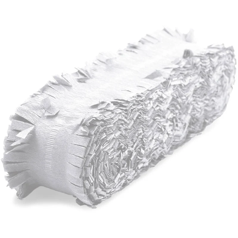 Weißes Krepppapier, 24 m