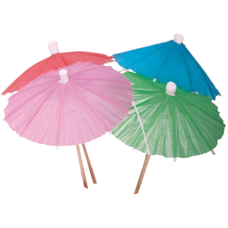 Bunte Cocktailspieße „Parasol“, 15 Stück