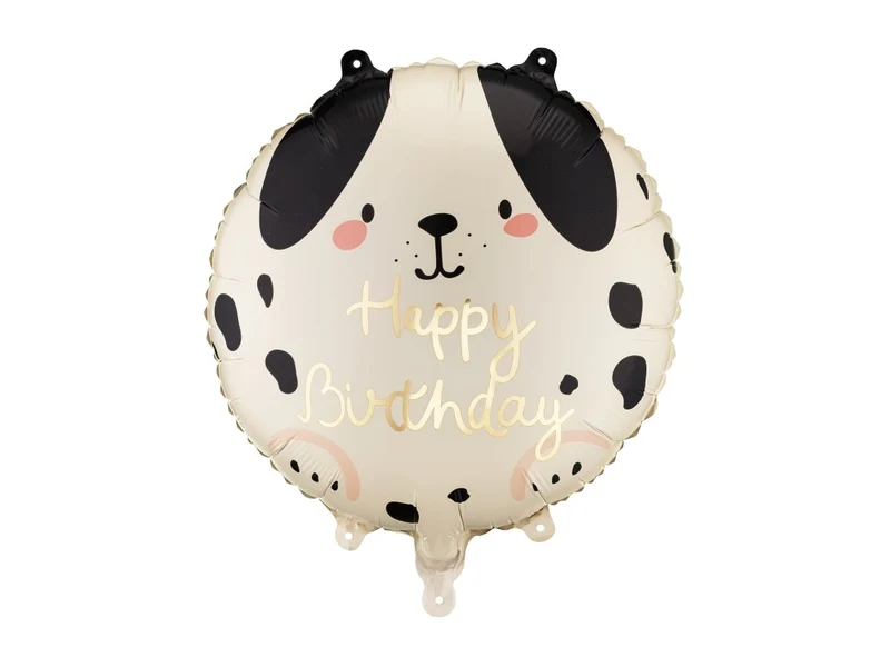 „Happy Birthday“-Heliumballon „Hund“, leer, 35 cm