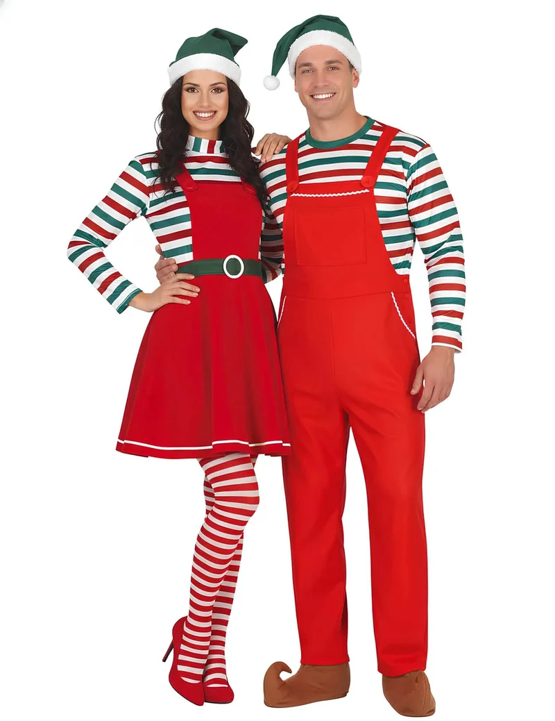 Weihnachtswichtel Partnerkostüm für Erwachsene