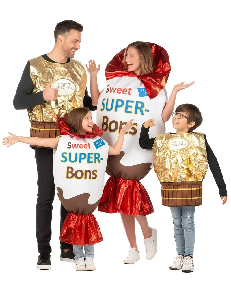 Gruppenkostüm Schokobon gold