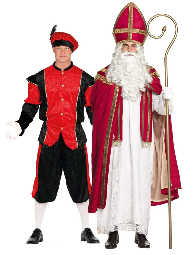 Nikolaus und Knecht Ruprecht Partnerkostüm für Erwachsene