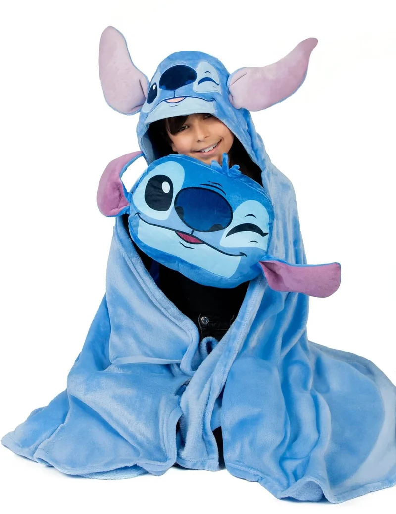 Stitch™ Fleece-Decke und Kissen Set