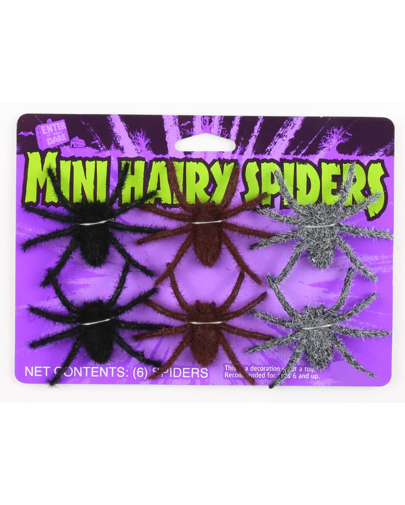 Mini Halloween Spinnen 6 St.
