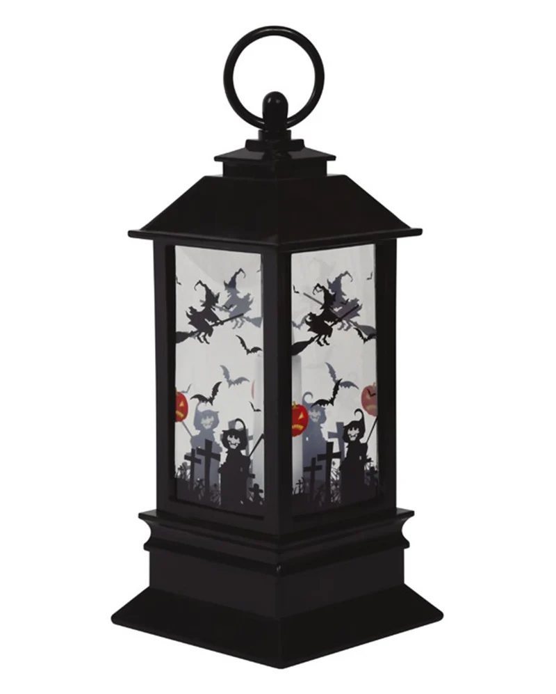 Halloween Lampe mit LED Kerze 18cm