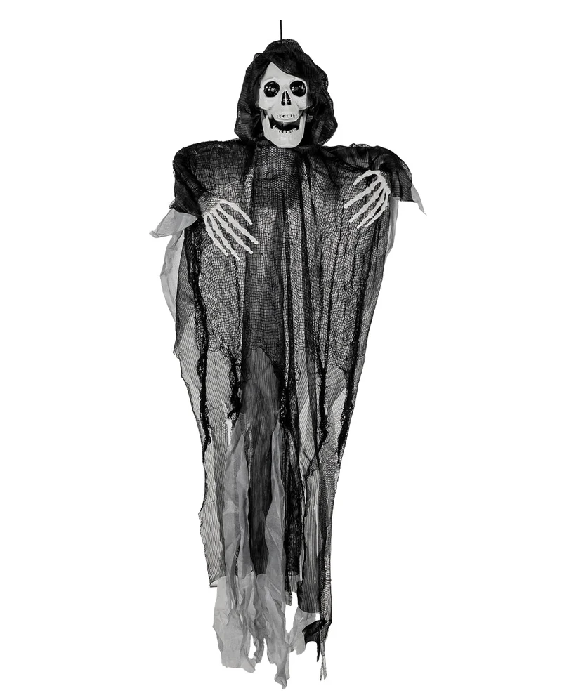 Sich schüttelnder Grim Reaper mit Licht & Ton 120cm