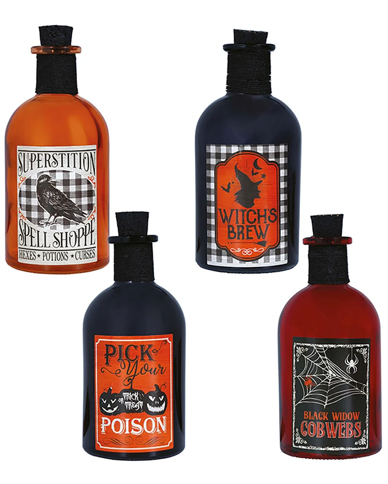 Halloween Deko Giftflasche 14cm 1 St.