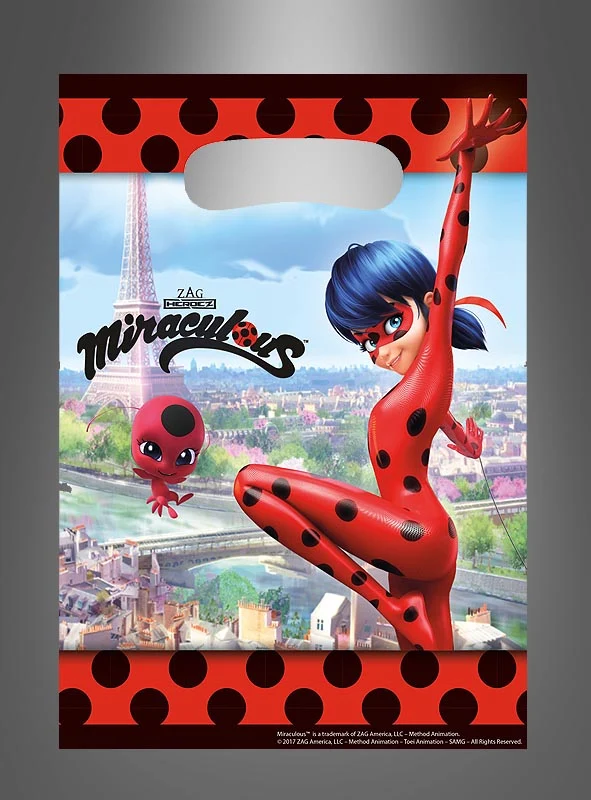 8 x Ladybug Geschenktüten