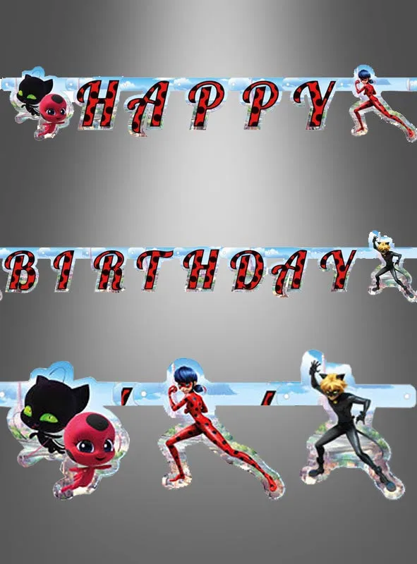 Ladybug Geburtstagsbanner 200cm