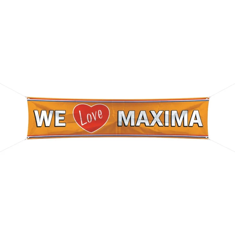 Königin-Banner „Oranje – We Love Maxima“, 1,8 m
