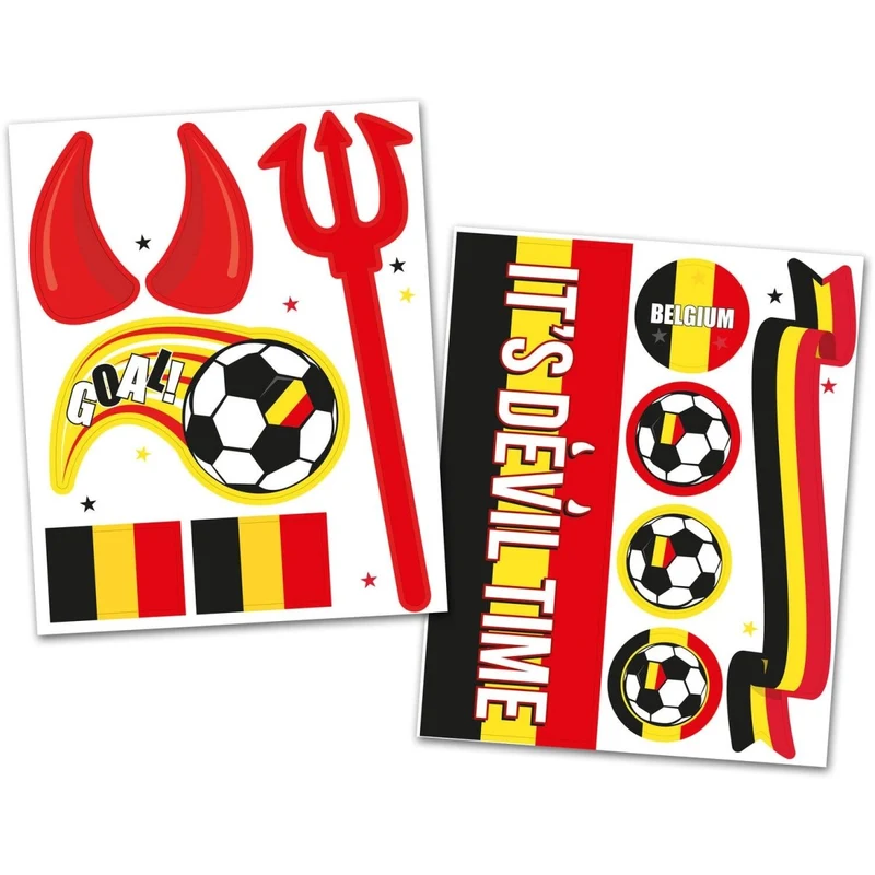 Fußball-Fensteraufkleber Belgien