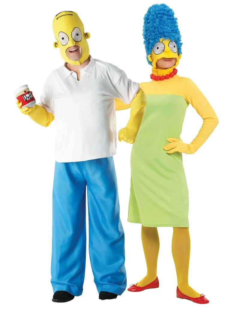 Homer und Marge Simpson™ Paarkostüm für Erwachsene