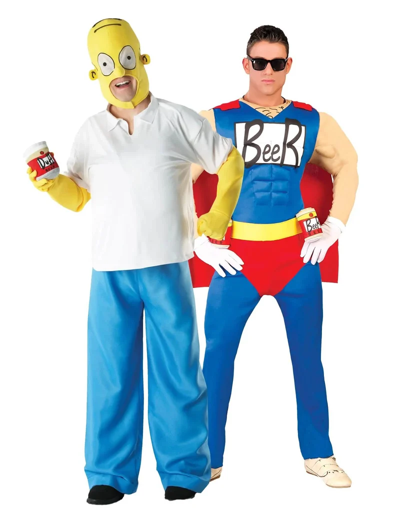 Homer Simpson™ und Beerman Paarkostüm für Erwachsene