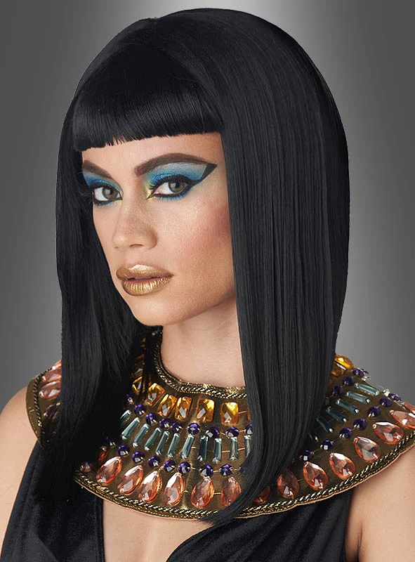 Schwarze Cleopatra Perücke