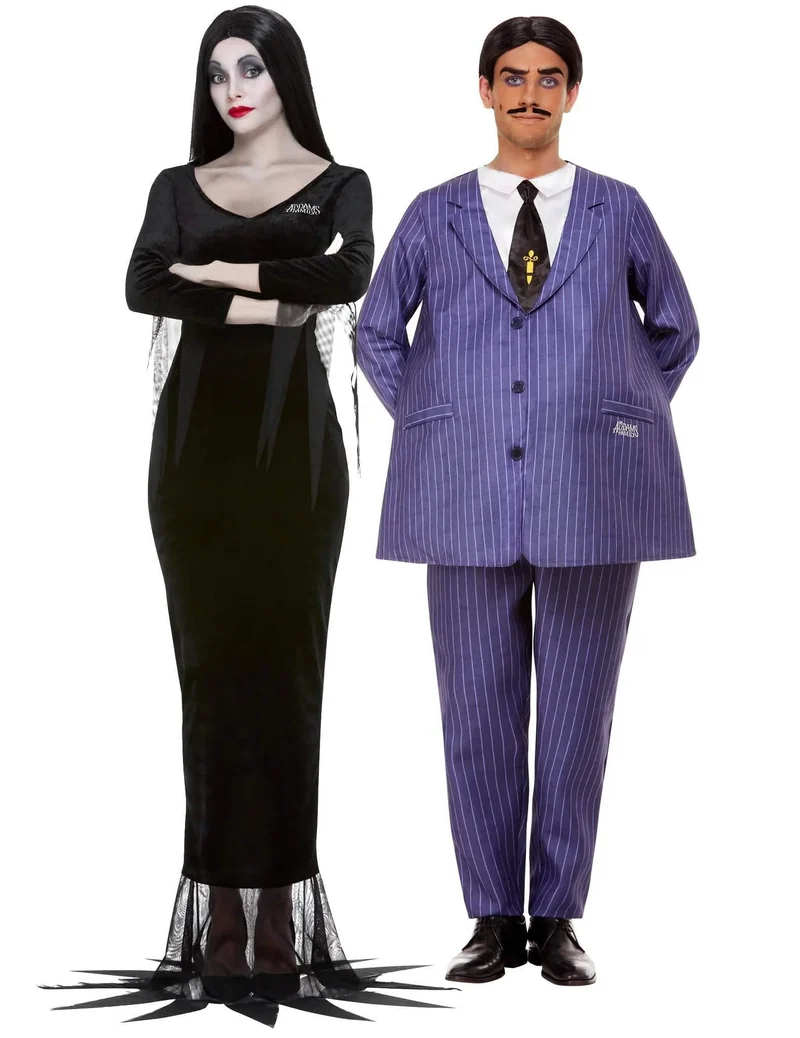 Paarkostüm Morticia™- und Gomez Addams™ für erwachsene