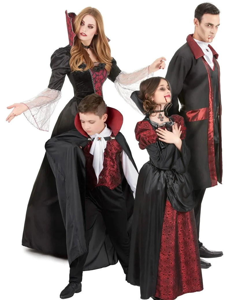 Barock Vampir Kostüme für Familien